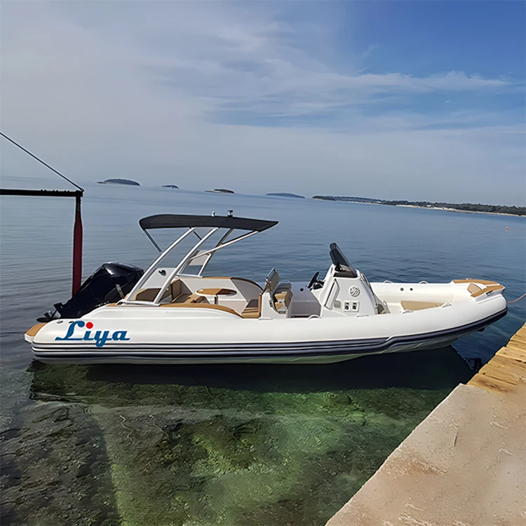 Liya 7.5M semi rigid hull inflatable rib boat hypalon for sale