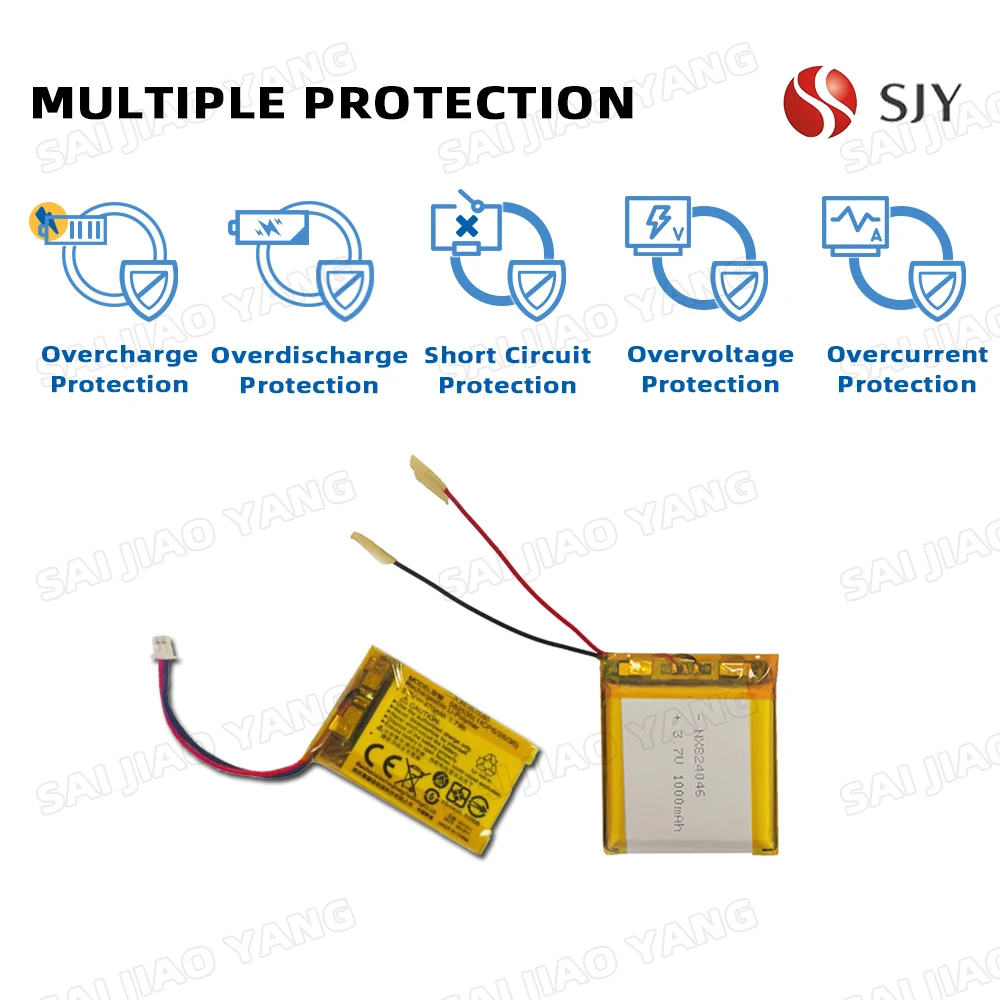 SJY 3.7v 450mah 800mah 1200mah 2200mah lithium ceramic battery 403035 102040 103040 103453 lto pouch cell