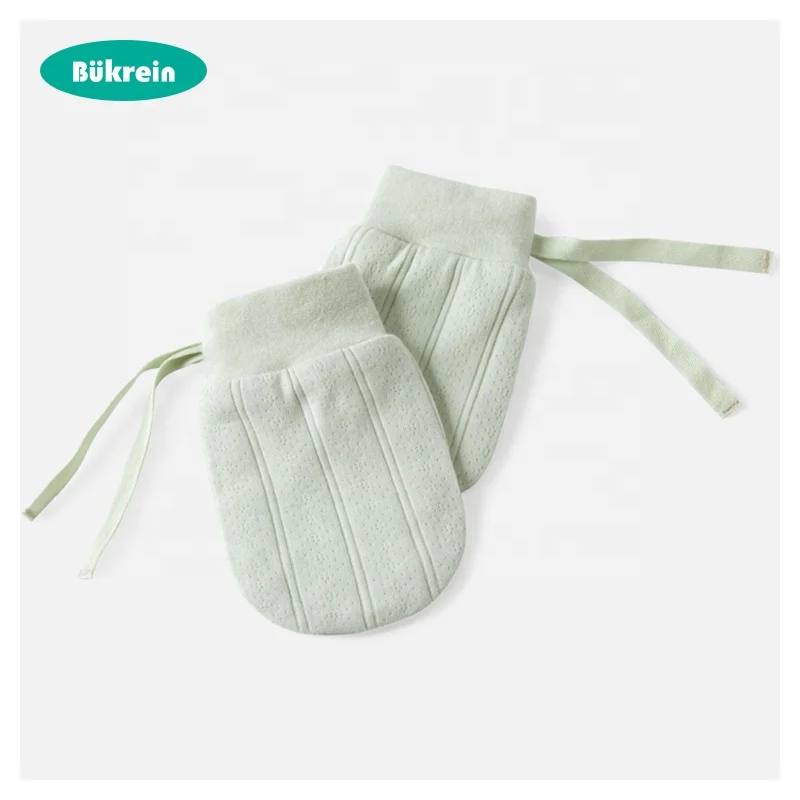 Варежки для новорожденных из муслина с защитой от царапин BUK-Four Seasons