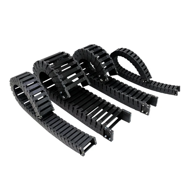 Nylon Tow Chain Machine Tool Plastic Track Semi-Enclosed Cable Trough Bridge Industrial size15*20