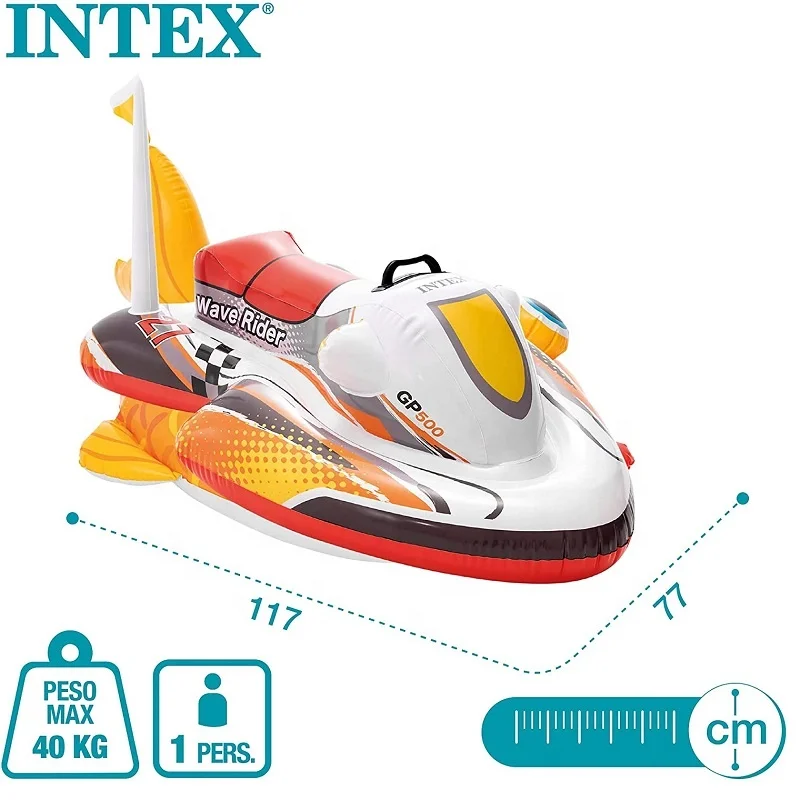 Intex 57520 Children Toy Wave Rider Ride-on With Handle Inflatable Swimming Pool Floating