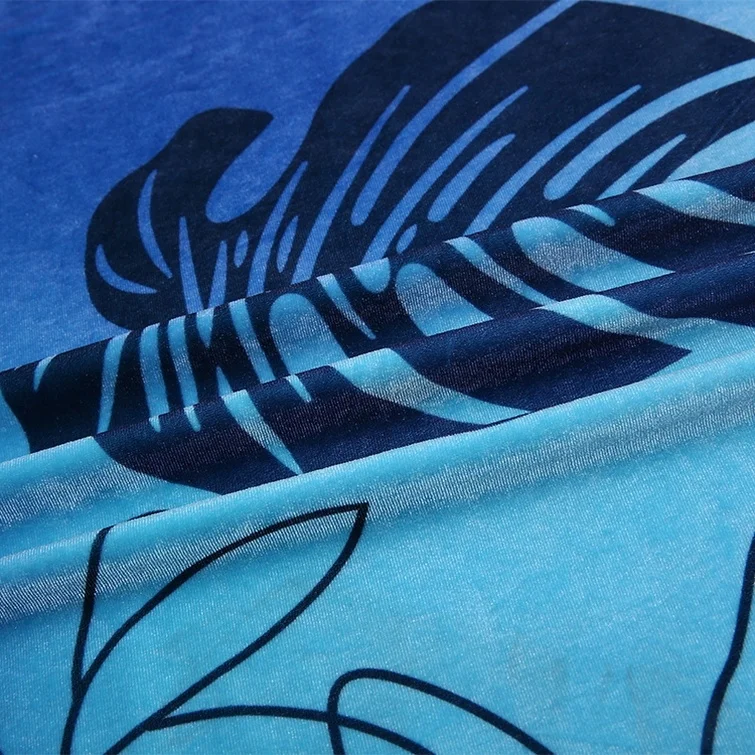 
high quality 100 polyester soft plain printed velvet fabric dress for sale 