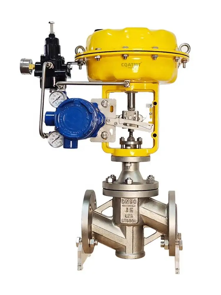 CQATMT Pneumatic Control Valve Actuator Pneumatic Control Valve Pneumatic Steam Control Valve Positioner With Positioner