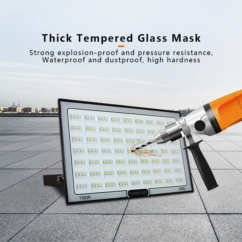 Outdoor Stadium Area Work Site Lighting Led Floodlight 5 Years Warranty Waterproof IP65 100w 200w 250wats 300w Led Floodlight