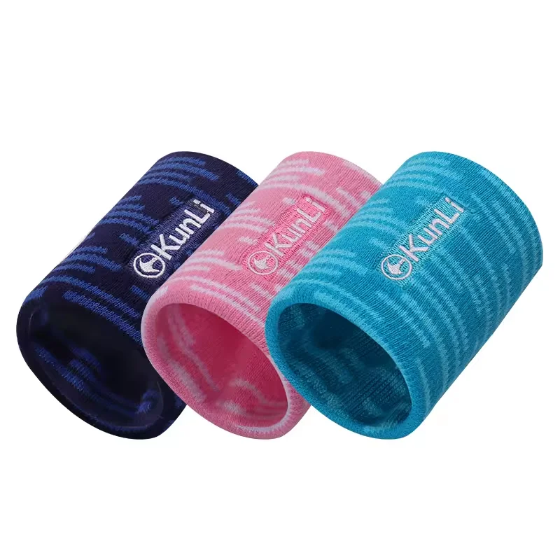 Customized Kunli Basketball Sports Gym Compression Sweat Cotton Wrist Hand Band Support Wrist Brace