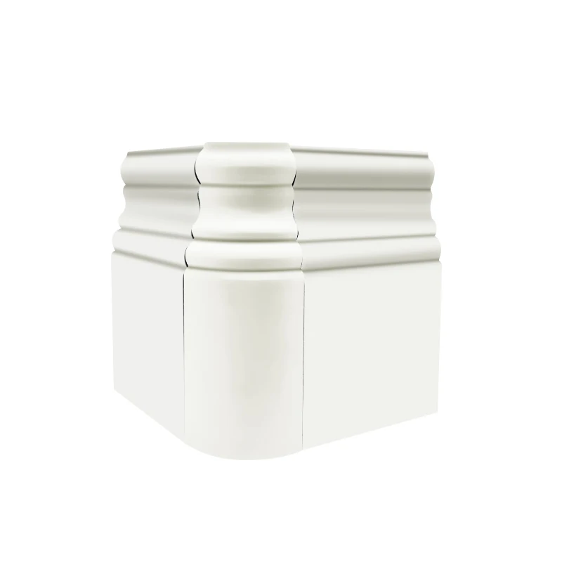 Decorative Crown Wall Corner Protection Angle Bead WPC Corner Edging Strip Plastic Corner Trim Protector 4.5 inch