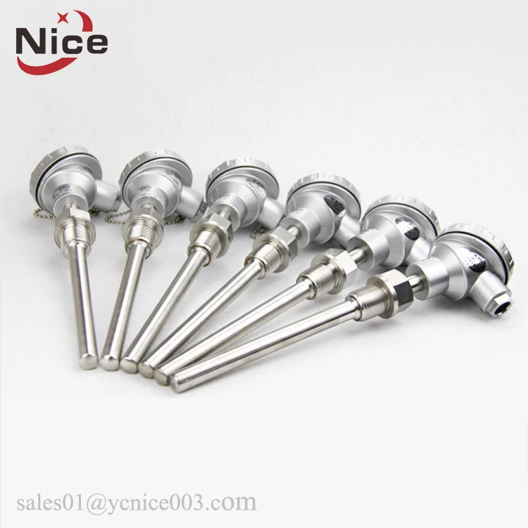 Stainless steel three-wire PT100 probes