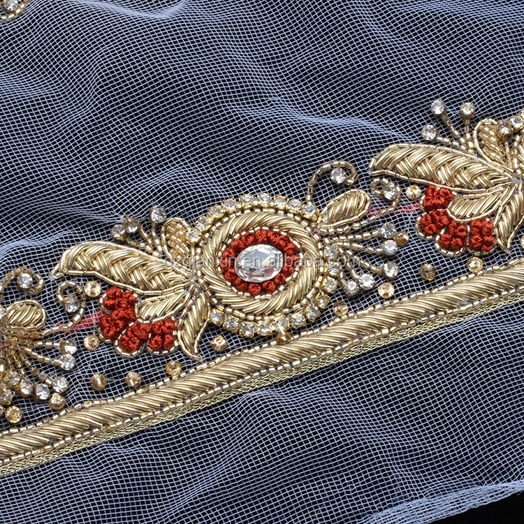 
Indian Gold Wire Trimming With Stone 