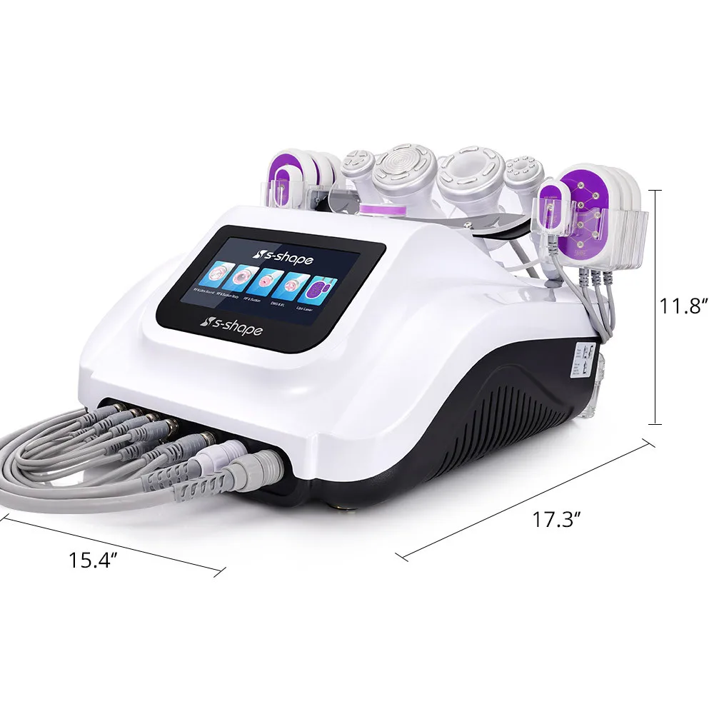 New Arrivals S-Shape Rf Cavitation 30K Vacuum Beauty Equipment To Lose Weight Lipo Laser Pads S Shape Slimming Machine