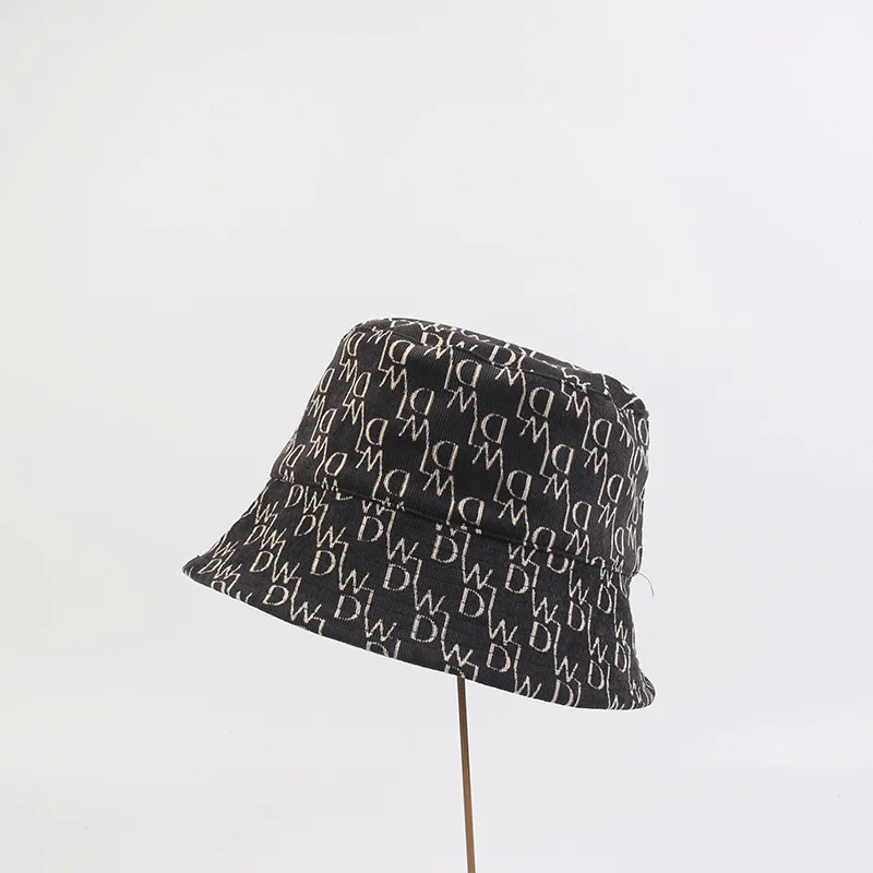 Cotton Wild Letter Bucket Hat Wholesale Custom Bucket Hat Double-sided Visor Graffiti Fisherman Hat