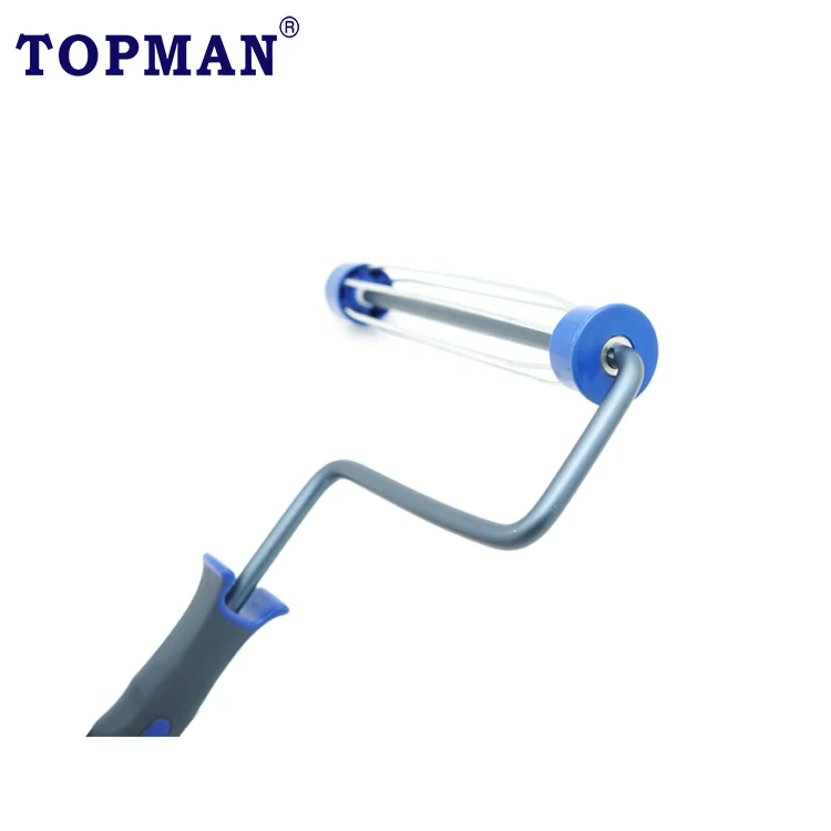 9 inch Heavy Duty 6 Wire Cage Aluminium Light Weight Bearing System, 2 Color Soft Handle paint roller frame