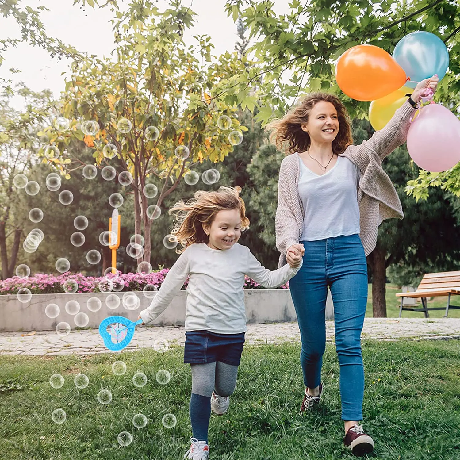 Wand Windmill Bubble Refill Solution Bubble Gun for Kids Bubble Blower for Blaster Party Favor Summer Gift Outdoors  Toys