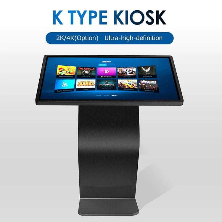 2K светодиодный экран 4 мм закаленное стекло и дисплеи Android Lcd рекламный плеер торговый центр киоск Стенды для торгового центра
