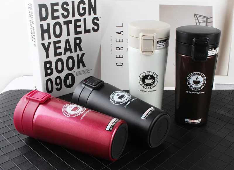 500 ml Double Wall Vacuum Warm Cold Insulated Water bottle Coffee Eco Friendly / Thermos para cafe