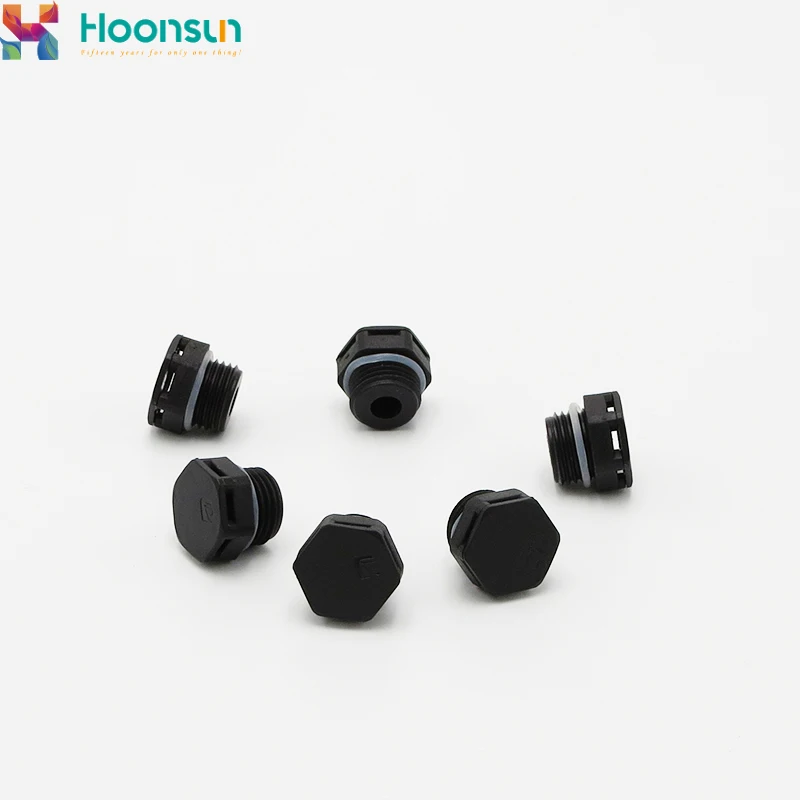 Waterproof Ip68 M16 Nylon Breathable Valve Air Screw Stop Plug Ventilate Permeable Hydrophobic Plastic Breather  Vent Plug