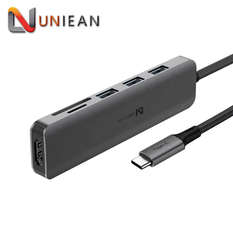 Universal Docking Station USB 7 Port 7 in 1 USB Type C HUB 3.0 for Macbook