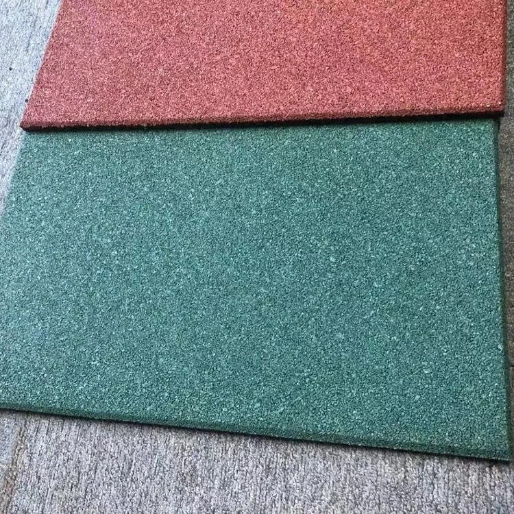 
15mm Playground or kindergarten rubber flooring mats safety tiles 