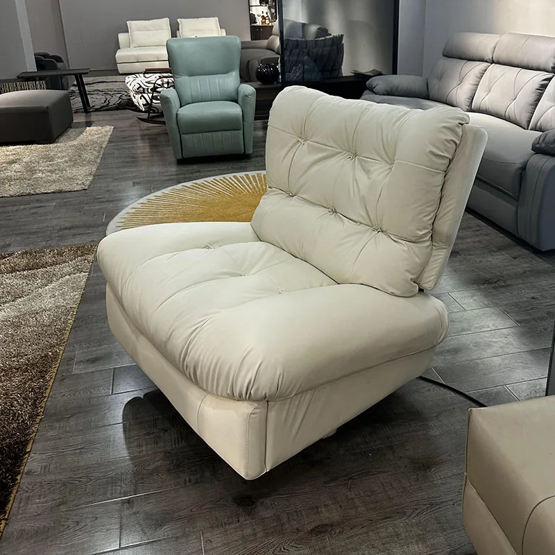 Single seat functional sofa Modern angle adjustable Dev sofa First class living room sofas lounge chair rotatable chair