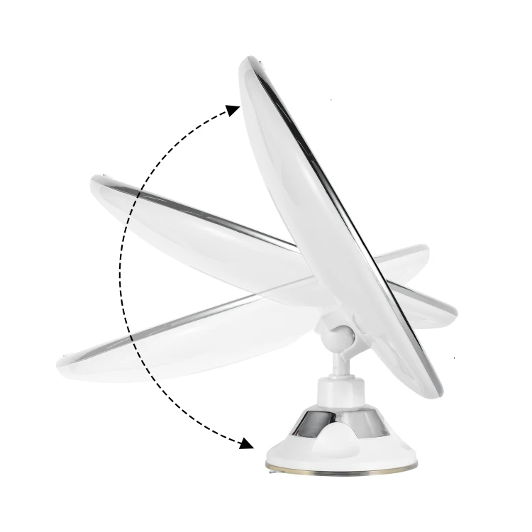 10x mens wallmount moveable led light beauty  flexible  vanity  bathroom  shaving mirror