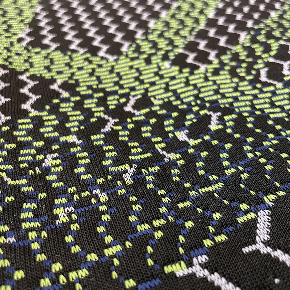 Home Textiles Brown Breathable 100% Polyester Fabric Mattress Knitted Fabric For Mattress