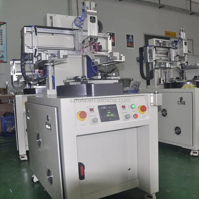 High efficiency  2 tables silk screen printing machine for glass cover