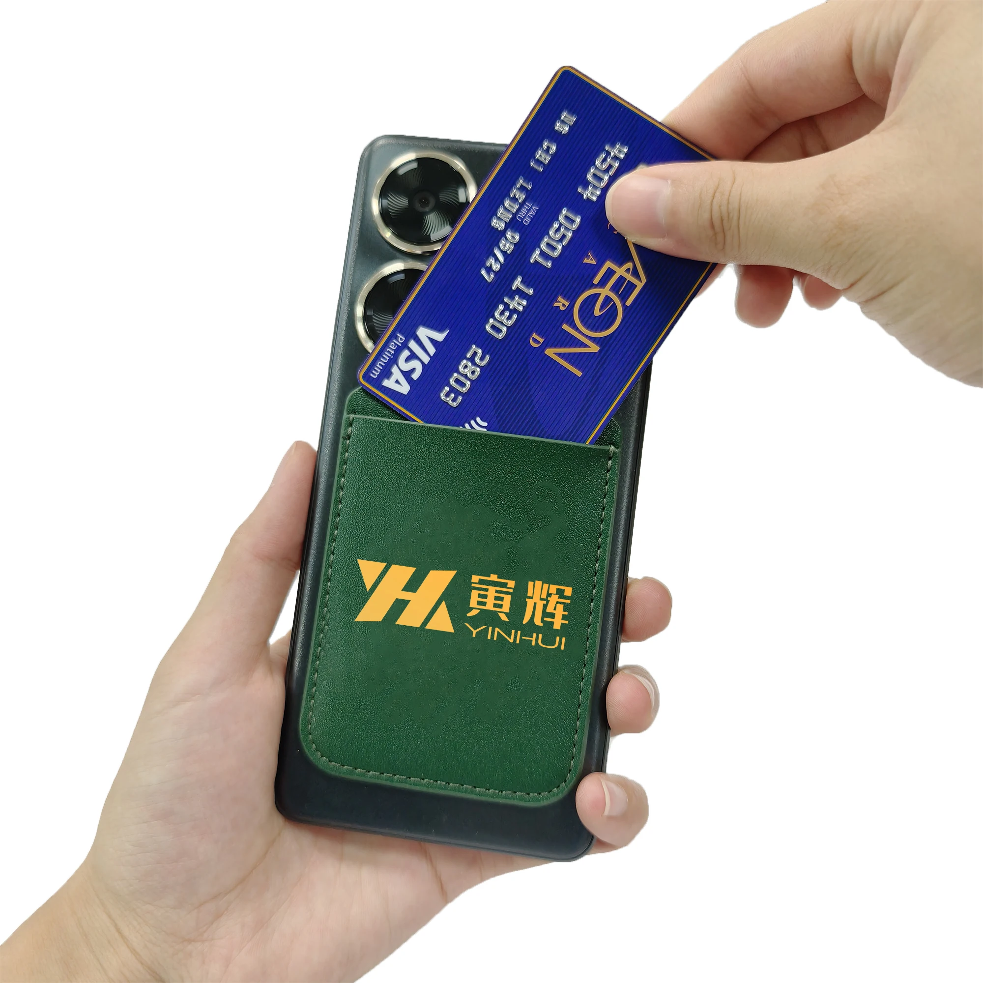 Wholesale High Quality portable Phone Card Wallet slim card holder  Adhesive ID Credit Card Holder wallet