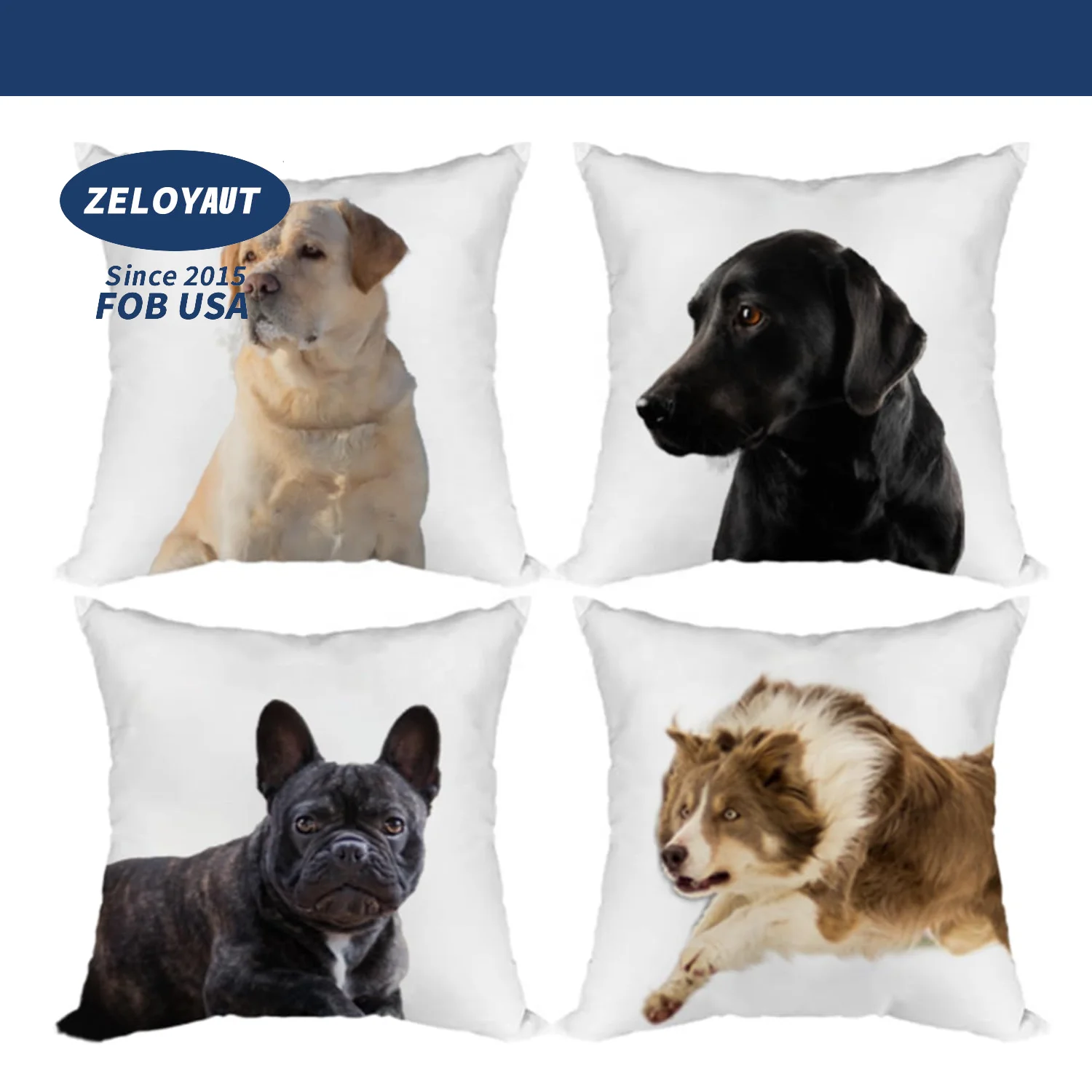 USA warehouse shipping available, sublimation pillow cases blanks, short plush pillow covers custom,  pillow sublimation blanks.