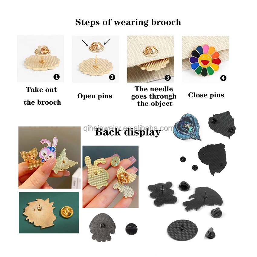 Halloween Badges Horror Pin Brooch Cute Movie Metal Lapel Pins for Backpacks Brooches Fashion Jewelry Accessories Gifts