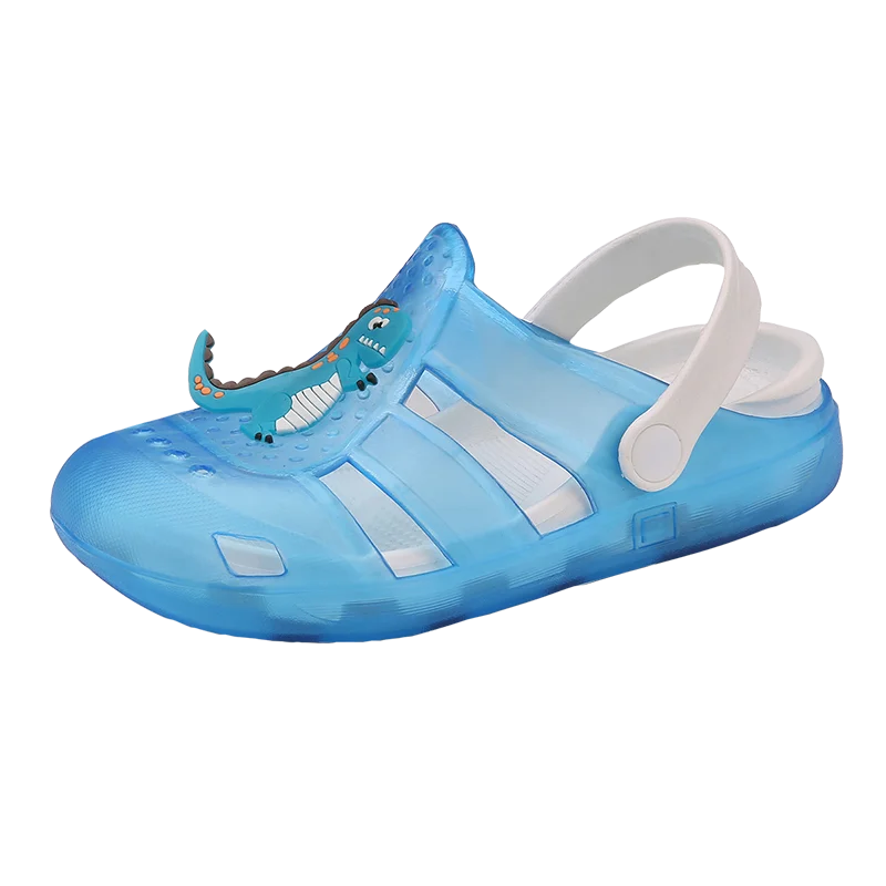 
New Style Cute Summer Kids Beach Sandal Croc Shoes Led Clear Children Boy Girl Lighted Clogs Slides 