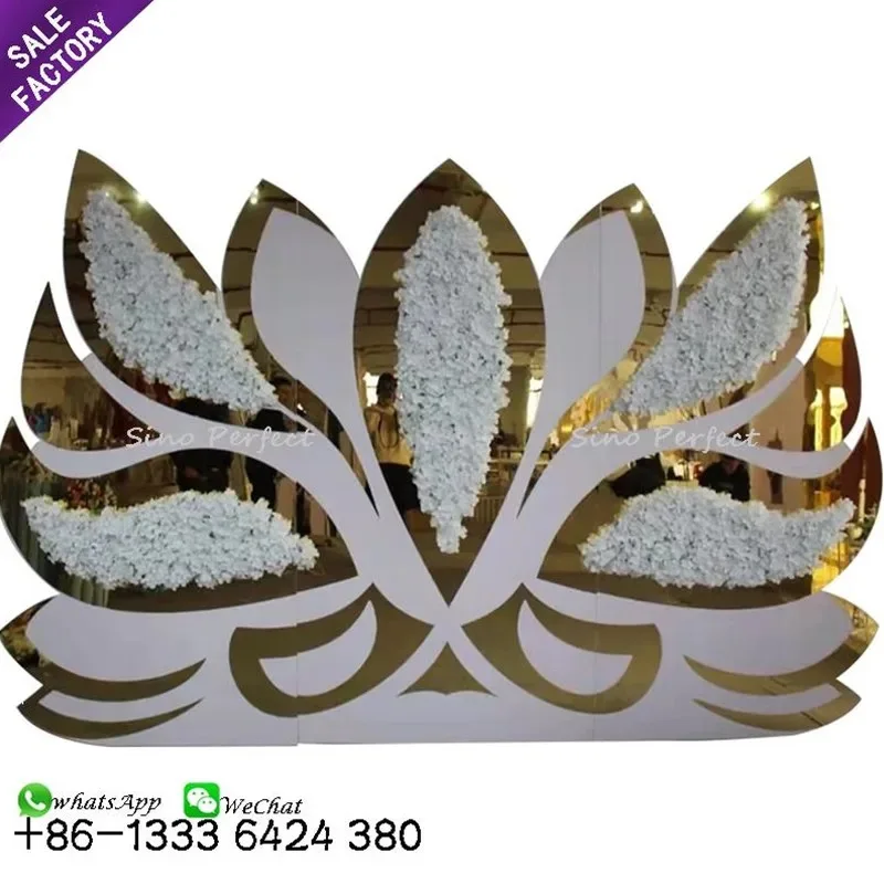 Sino Perfect Colorful Acrylic Butterfly Shape Backdrops Wedding Decoration Stage Party Supplies Event Backdrop