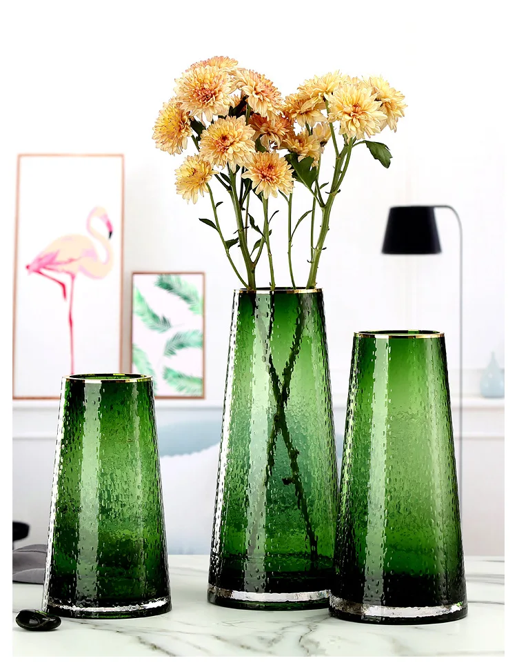 Decoration vases flower wedding decoration colored mini glass bottle vases for flower decoration