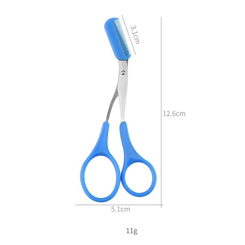 Косметические инструменты для удаления волос бровей милый макияж Триммер ножницы с расческой