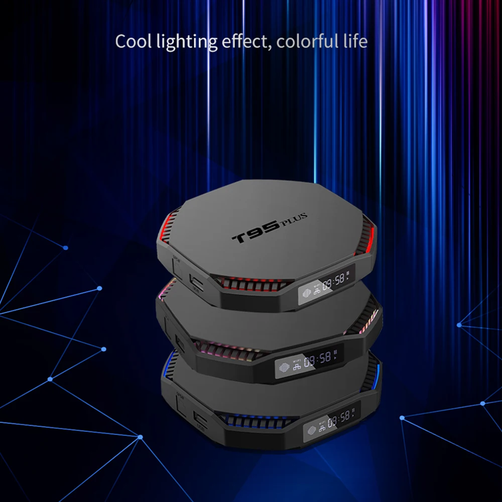 Горячая продажа T95 Plus tvbox 4 ГБ 8 RAM 32 Гб 64 ROM 2 4G & 5G Dual Wifi Android tv box для