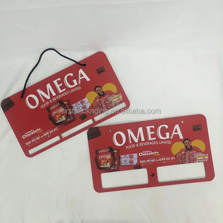 Custom Logo Double Side Printing Die Cut Tag Paperboard Real Estate Advertisement Hotel Door Hanger