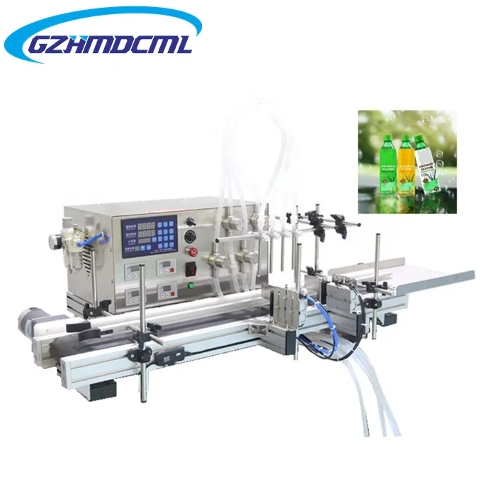 Automatic Desktop Cnc Peristaltic Pump Liquid Oil Filling Machine With Conveyor For Perfume Filling Machine Water Filler