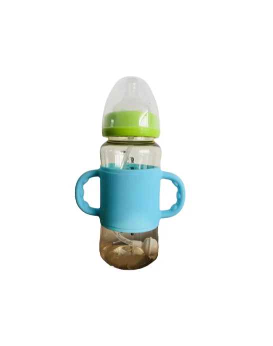 Baby bottle sleeve BPA FREE Silicone baby milk bottle handle baby glass feeding hold for NUK