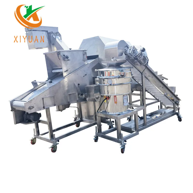 Flour Coating drum battering preduster  type predusting machine flavor coating chicken preduster