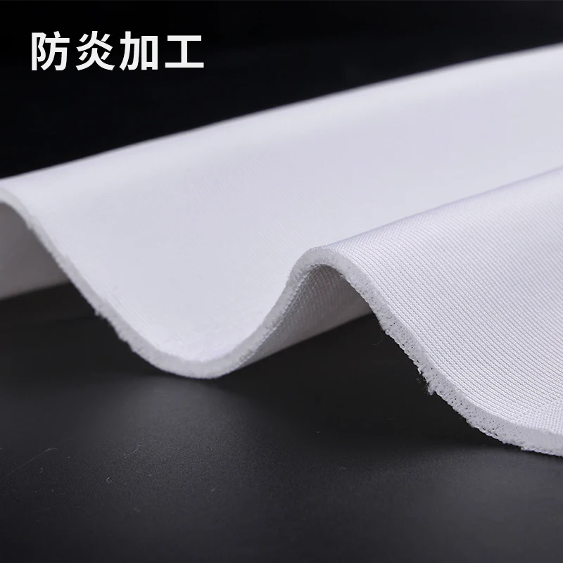 Custom 3.2M Width 4K HD Two Sides Available Flame Retardant Indoor Slient Golf Triple Layer Simulator Impact Screen Fabric