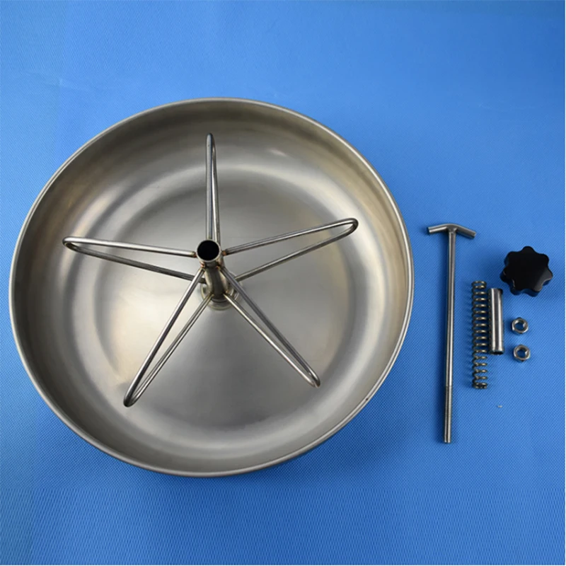 25cm Stainless Steel Piglet Feed Trough Pig Feeding Troughs Hog Milk Feeder Piglet Food Trap Tank Animal Feeder