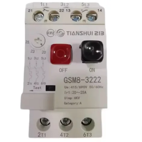 Elevator parts Tianshui 213 motor protector GSM8-3222 +FN11 20-25A