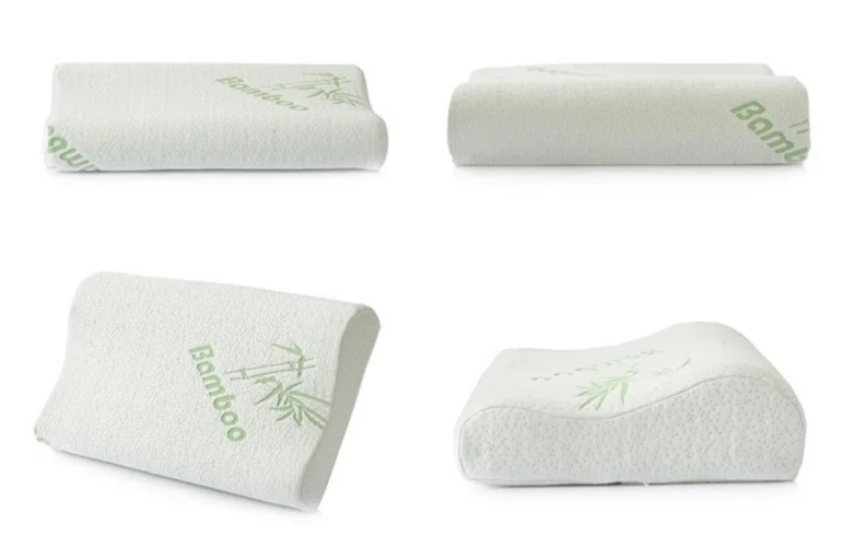 Adjustable Comfortable Bamboo Fabric Cover Memory Foam Orthopedic Contour Pillow