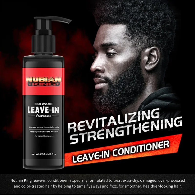 Golder поставщик NUBIAN KING брендовый анти-завивка мужчины оставить в кондиционер для натуральных волос
