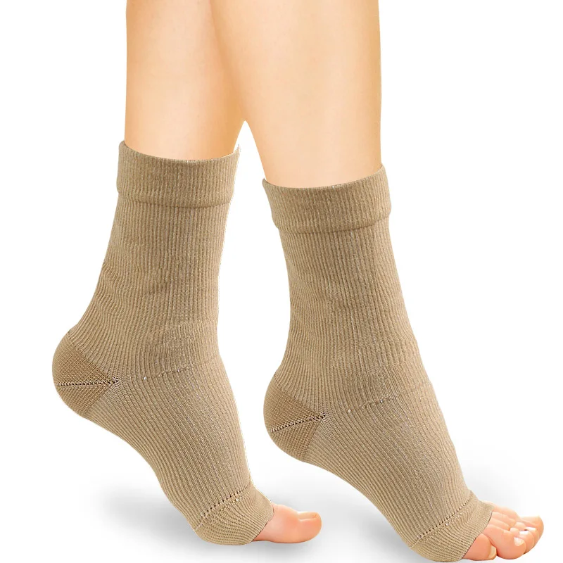 Sports Compression Socks Exposed Toe Compression Ankle Heel Socks anti fatigue ankle foot compression socks