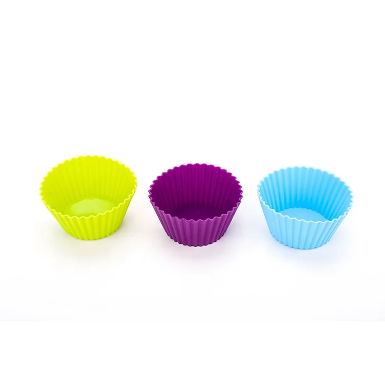 High Temperature Resistance Multicolor Cupcake Molds Silicone Baking Cup