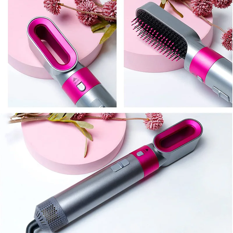 Silk Professional Straightening Brush Automatic Hair Curler Hot Air Comb