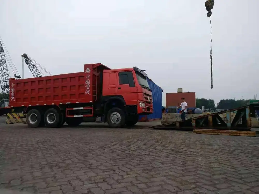 New Bucket Howo Dump 371HP 400HP Truck 6x4 10tires  Bridge In Stock