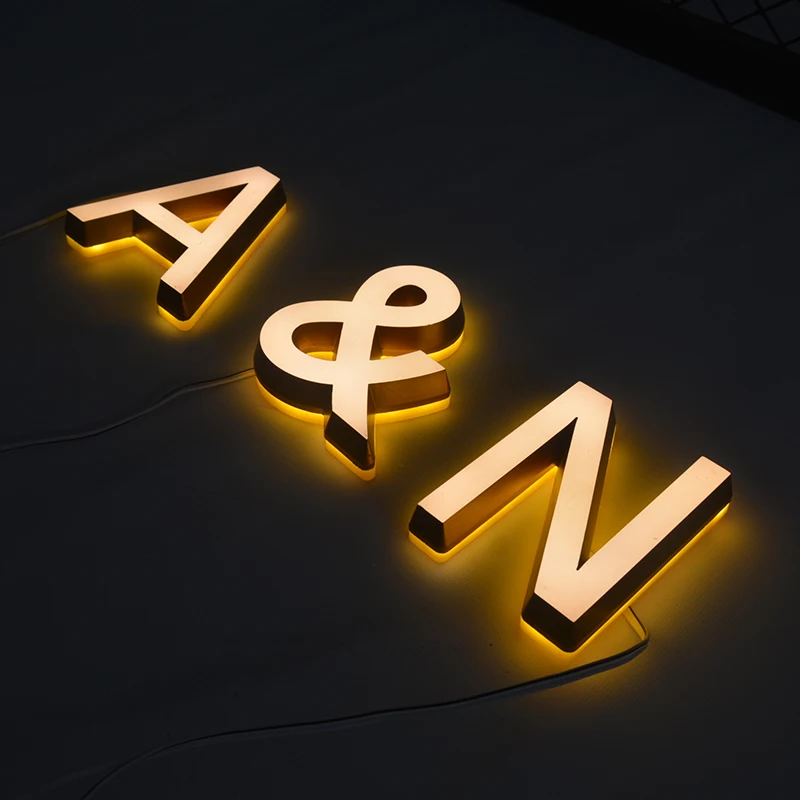 
Outdoor waterproof led sign front-lit and back-lit led sign letter brand logo sign decoration letter 