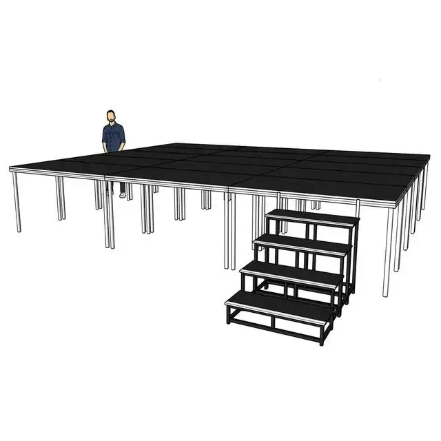 Versatile Professional Music Concert Aluminum Stage 40ft Plywood Concert Stage Flooring Competitive Price Made in China