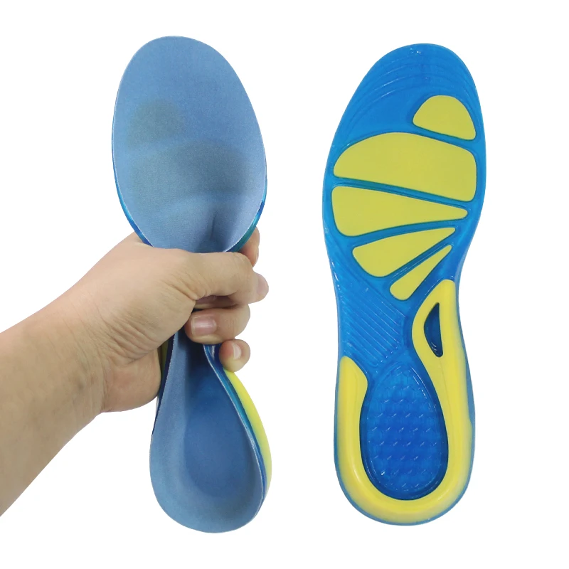TPE High Arch Support Insoles Orthotic Insoles For Arch Support Plantar Fasciiti High Elastic Sebs Shock Sports Insole