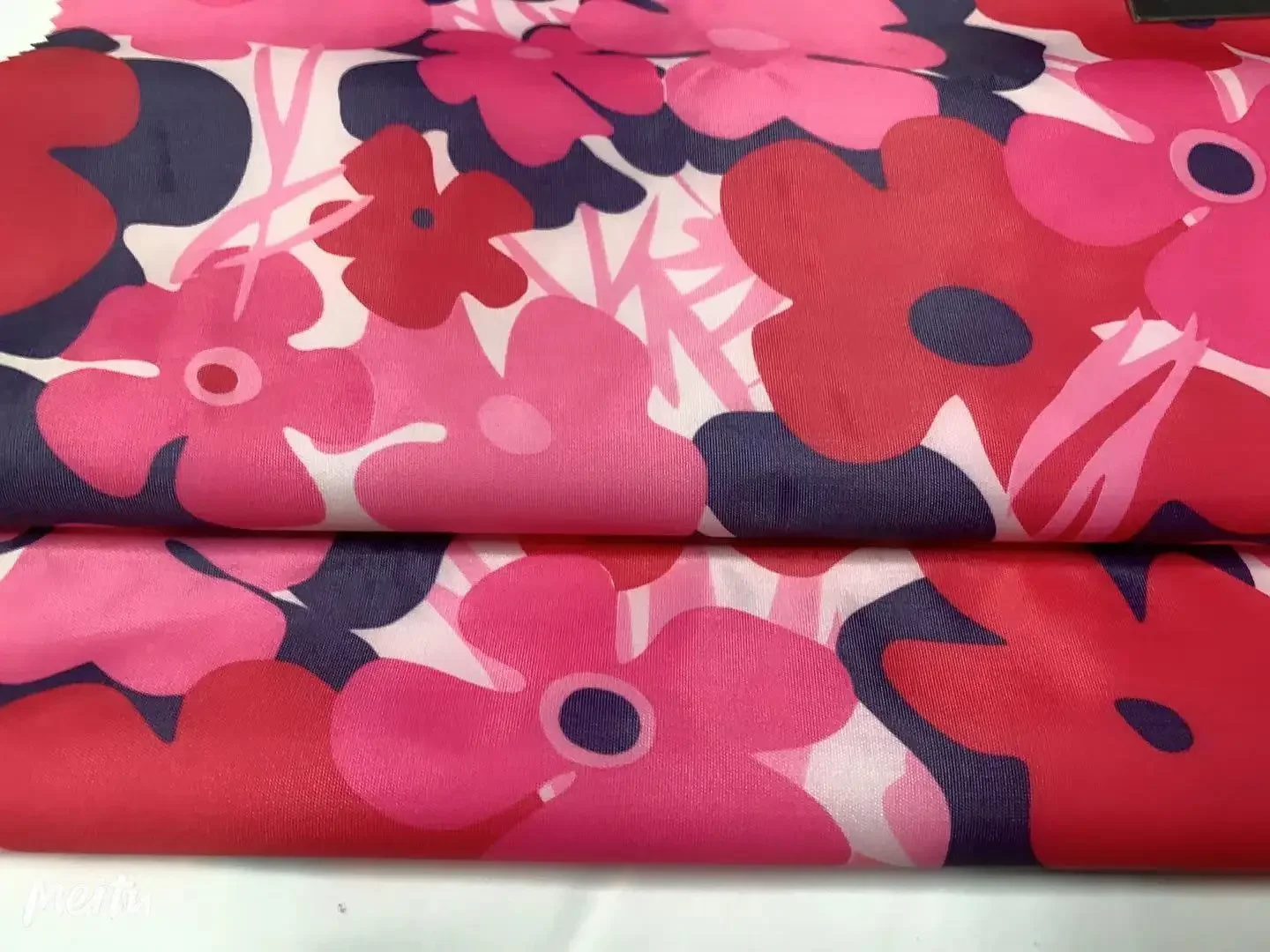 Versatile 190T Taffeta Precisely Transfer Printing White PVC Coating  Fabric with WR for Rainwear/Raincoat/Poncho